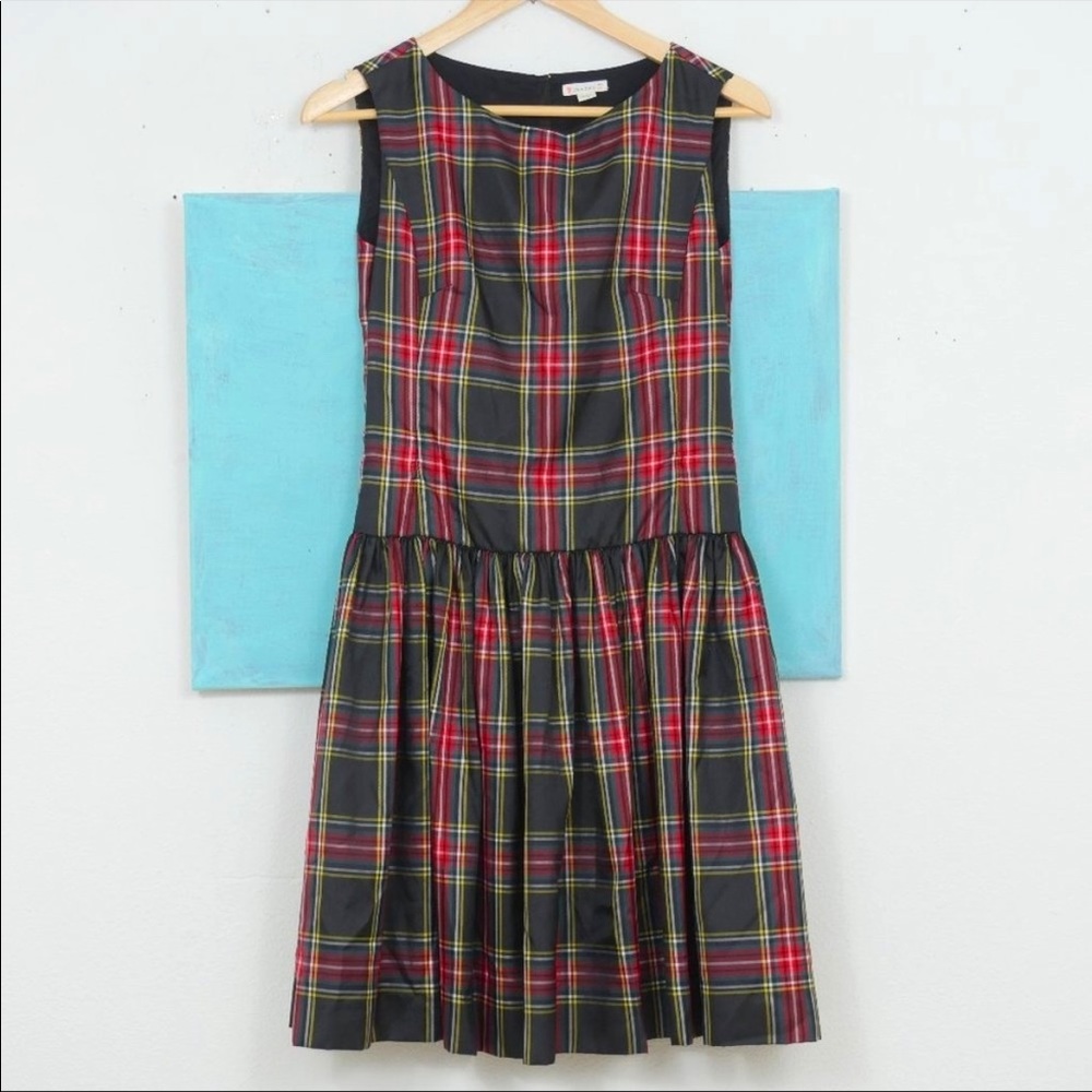 Crewcuts J.Crew Plaid Sleeveless Full Skirt Dress